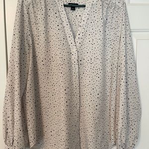 White button down blouse